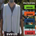 Economy White Mesh Safety Vest